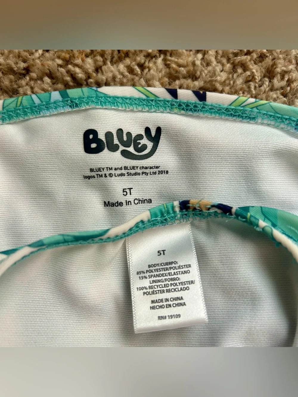 Girls’ Bluey Two-Piece Swimsuit